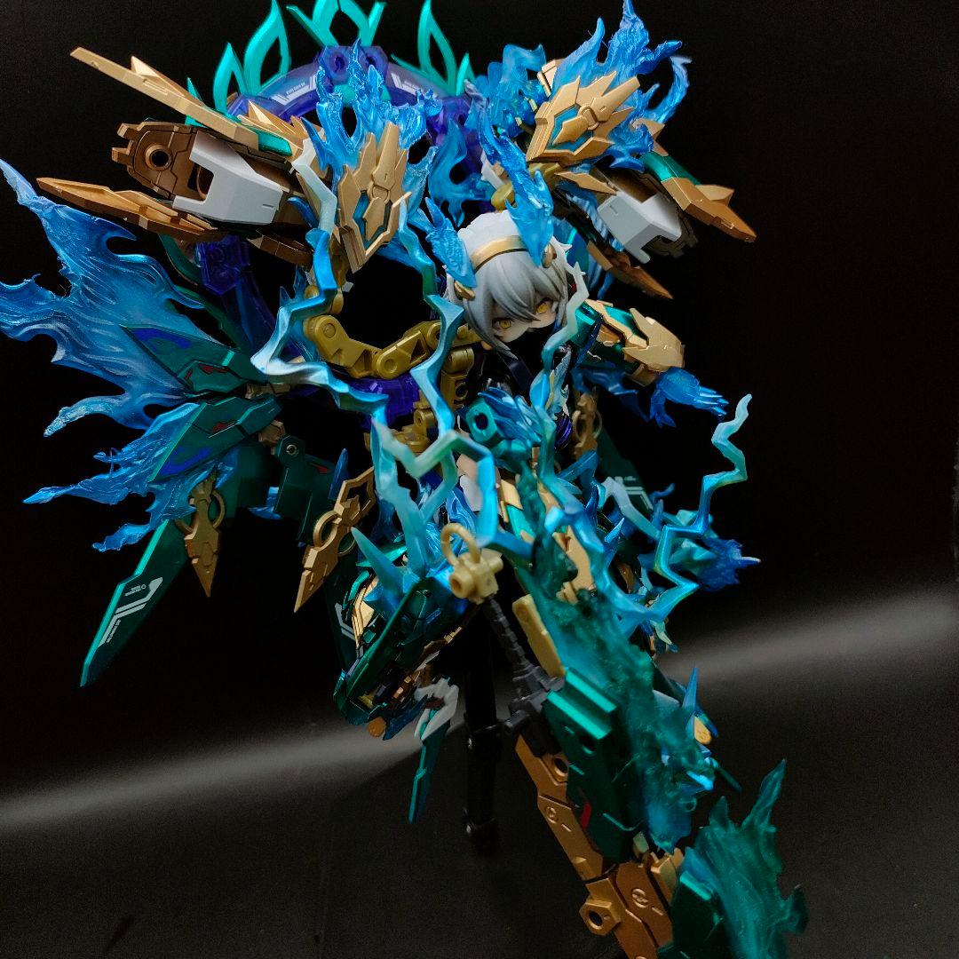 メガミデバイス　皇巫（オウブ) スサノヲ　くノ一雷電の陣　塗装完成　コトブキヤ