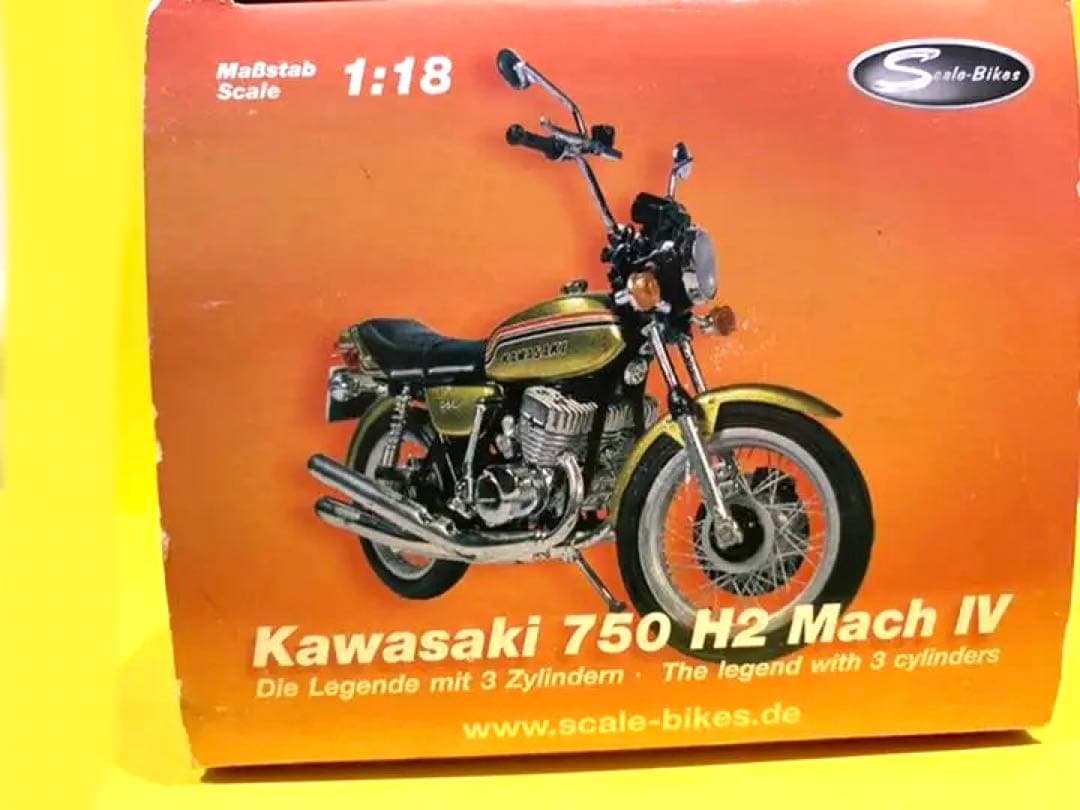 ★絶版限定★ Scale-Bikes製カワサキ750H2マッハIV1/18モデル