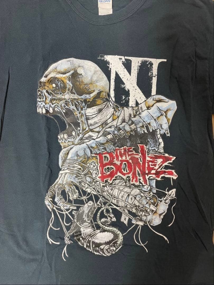 THE BONEZ Damaged Skull Tee 骸骨　Tシャツ