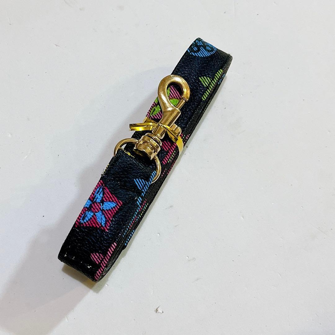 ハーネス リード XLサイズ カラフル 犬 猫 ウサギ 小動物 花柄 黒