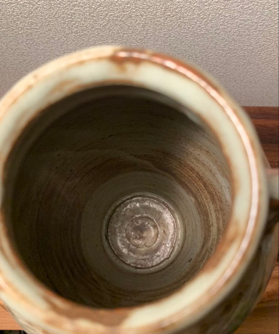 島岡達三 地釉象嵌縄文壺 人間国宝 民藝 益子焼 濱田庄司