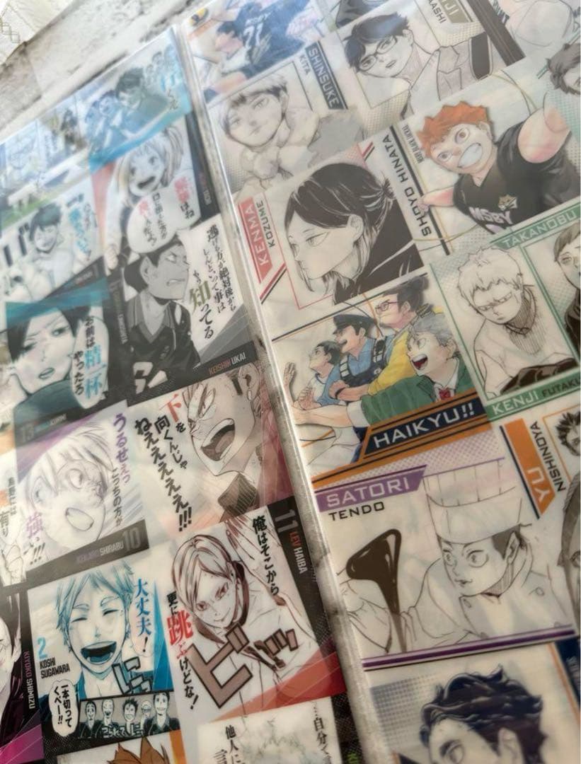 【新品未開封】ハイキュー クリアファイル アートコースター柄 クリアファイル2枚