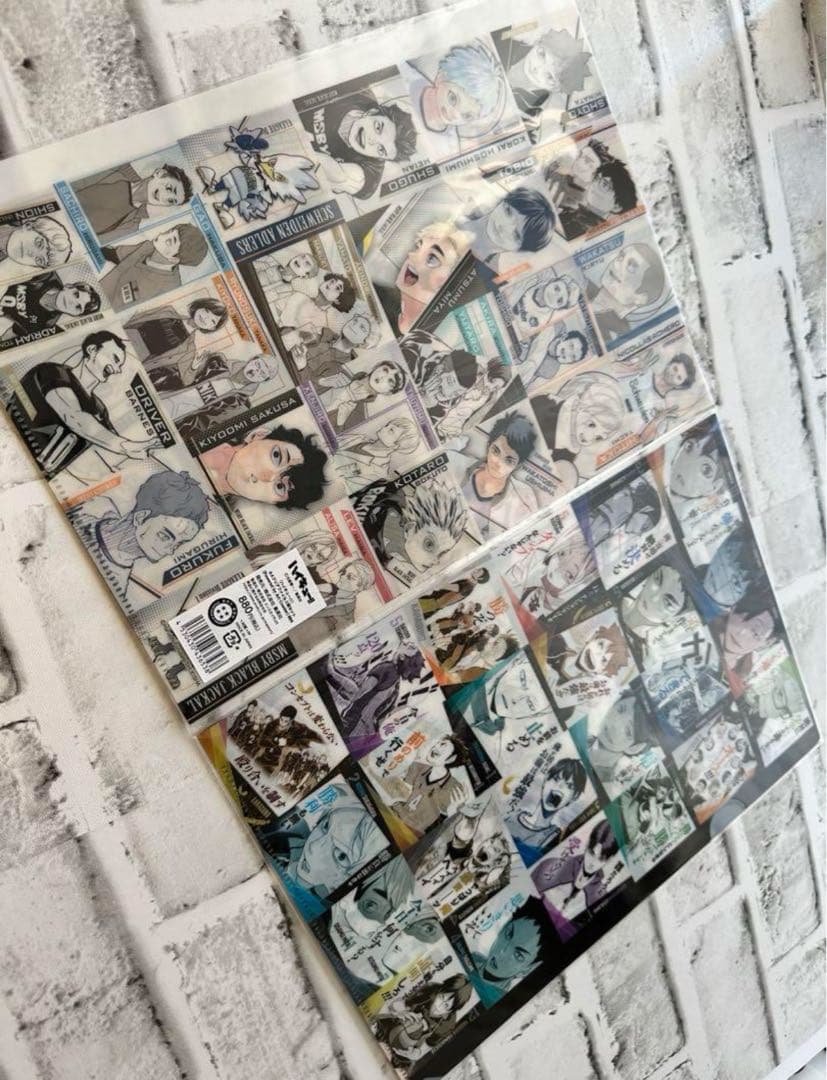 【新品未開封】ハイキュー クリアファイル アートコースター柄 クリアファイル2枚