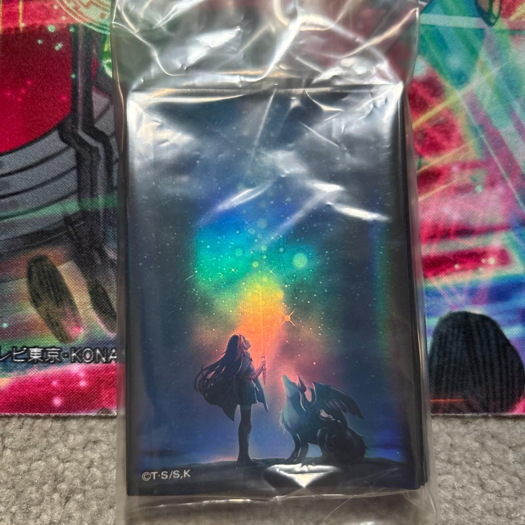 星遺物の導く先　プレイマット　王国　遊戯王 スリーブ40枚付き