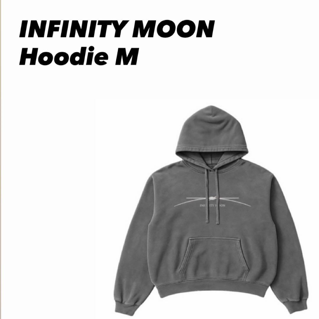 INFINITY MOON Hoodie パーカー チャコールグレー Mサイズ