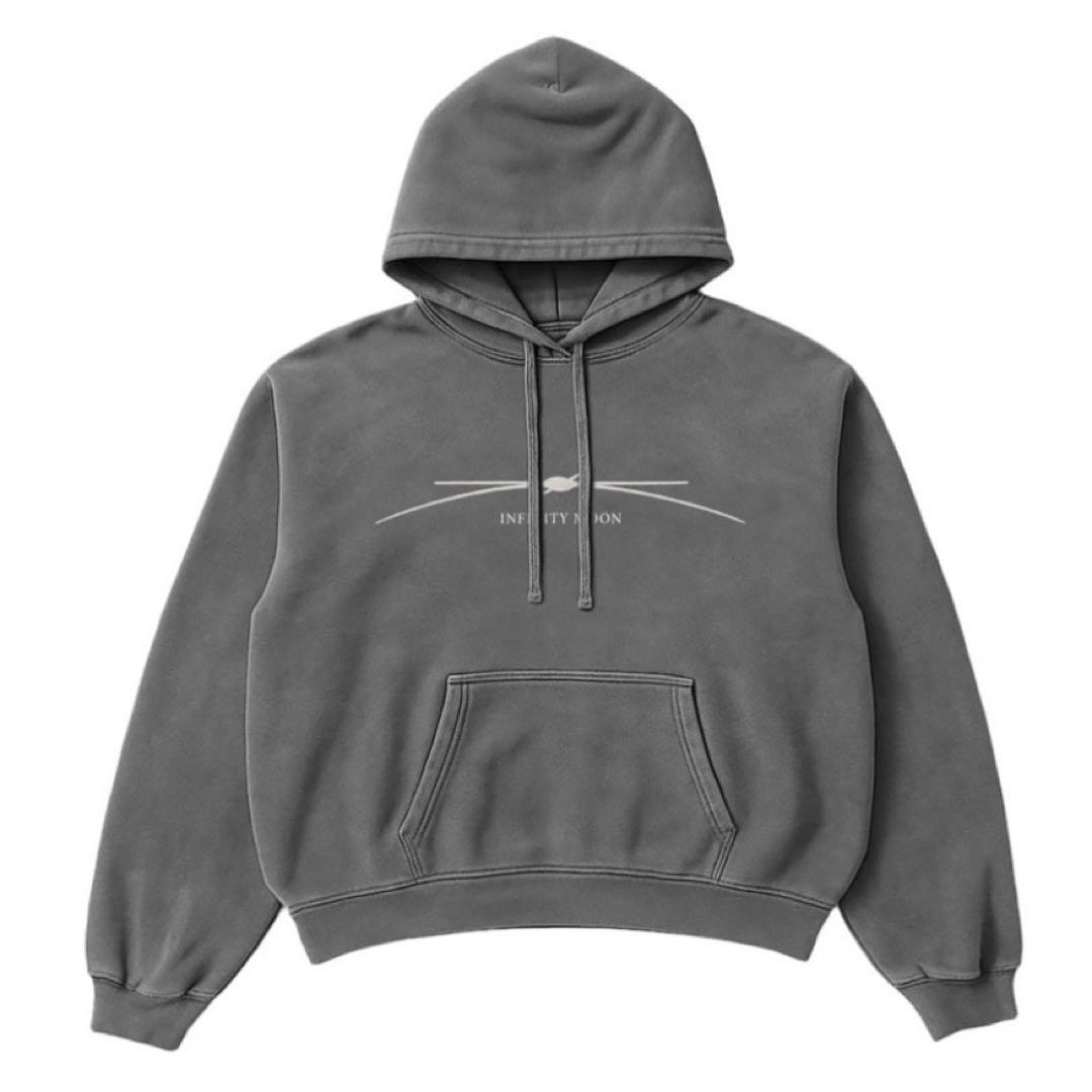 INFINITY MOON Hoodie パーカー チャコールグレー Mサイズ