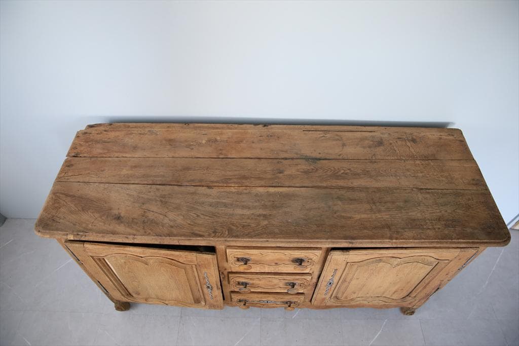 フランスアンティーク猫脚サイドボード/ショップカウンター/チェスト(90-252