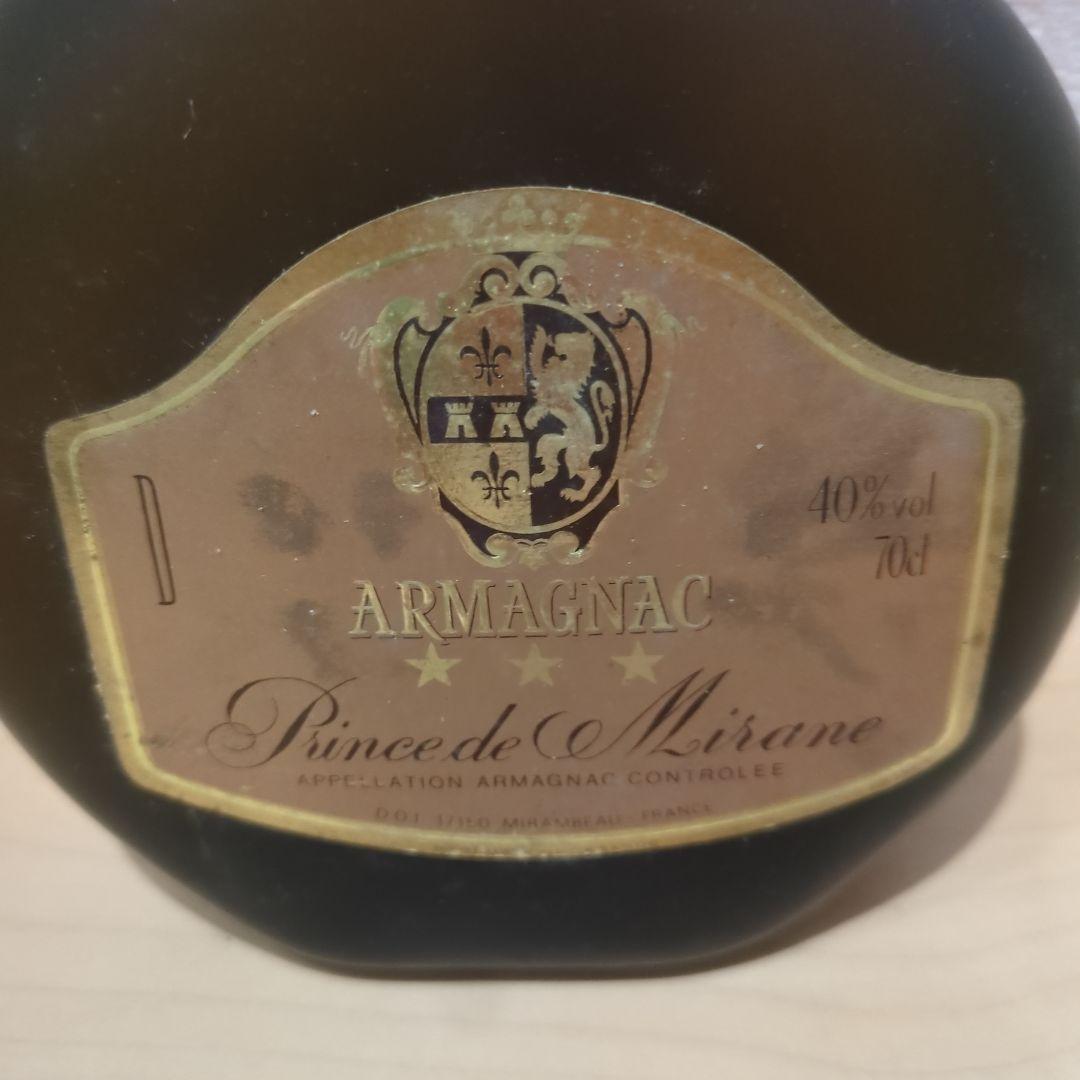 アルマニャック　Prince de Mirane　特級ラベル付　未開封　古酒