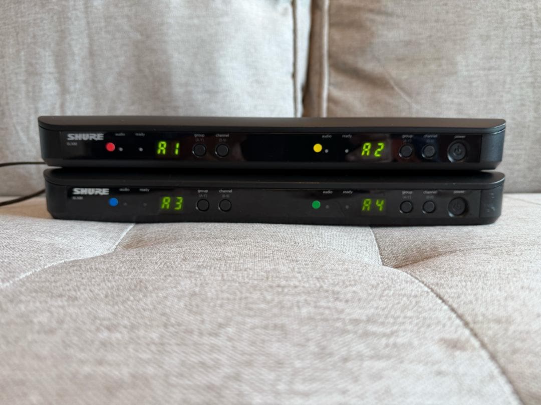 SHURE ワイヤレスマイク 4チャンネル分 BLX288/SM58 2セット