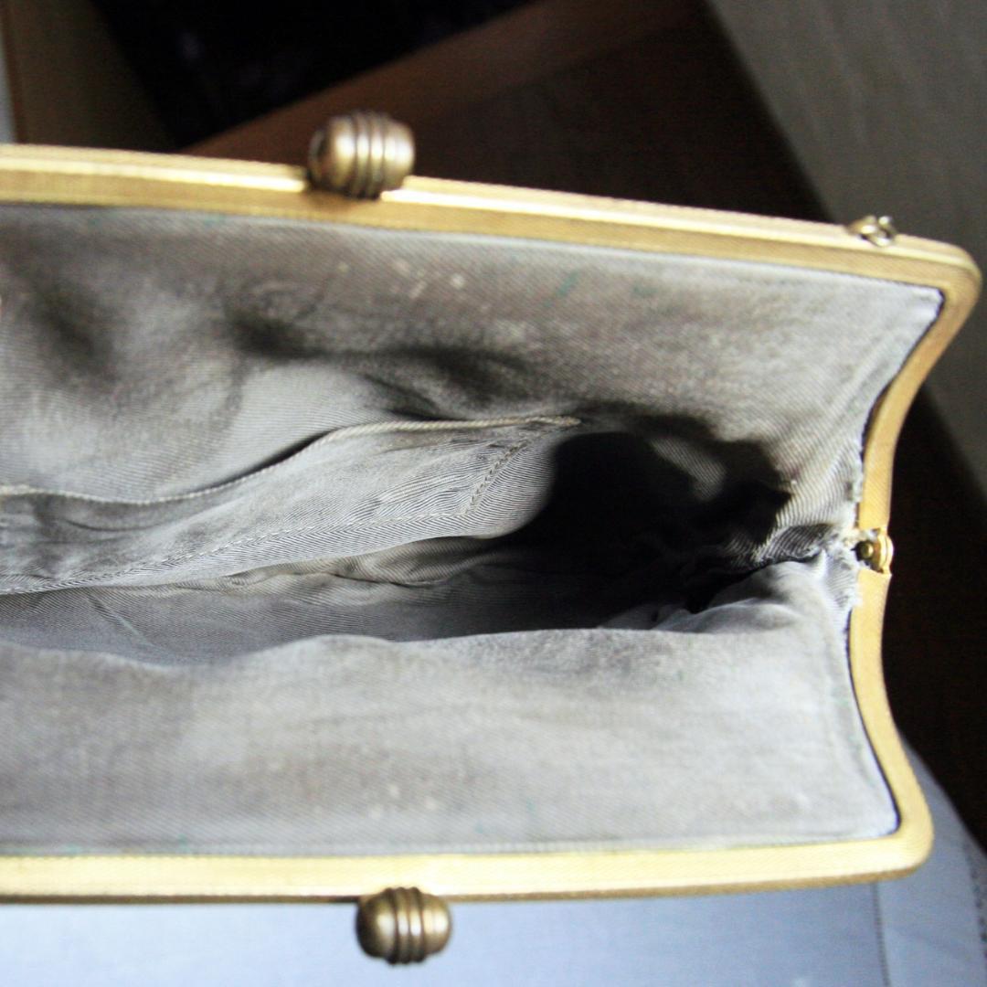 プチポワン アンティーク バッグ シルク