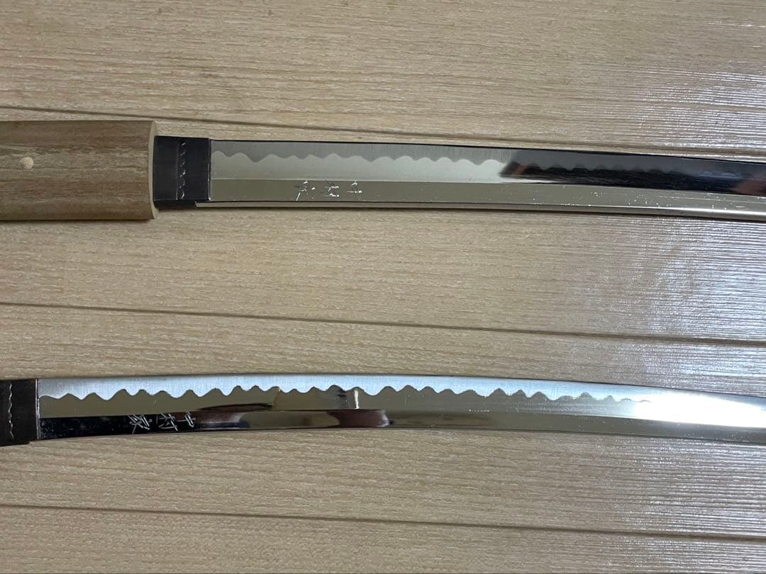 模造刀　居合刀　白鞘　太刀　脇差　武具　y31