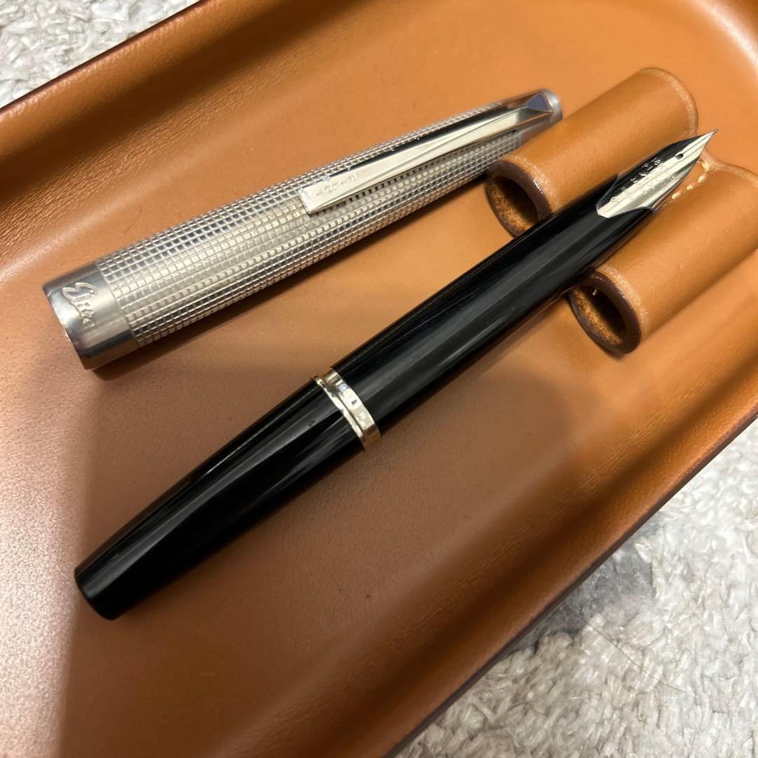 PILOT 万年筆 ELITE スターリングシルバー F 細字