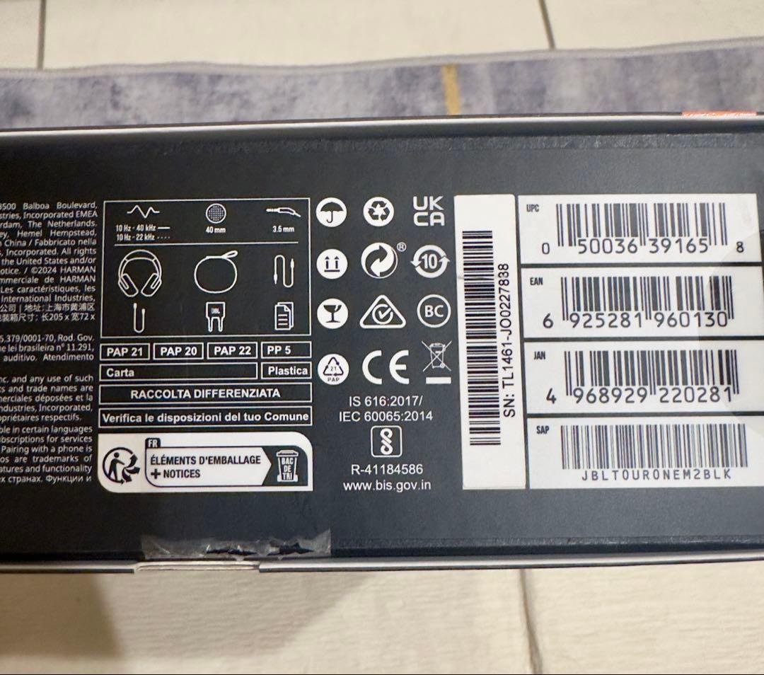 【美品】JBL Tour One M2 ワイヤレスヘッドホン