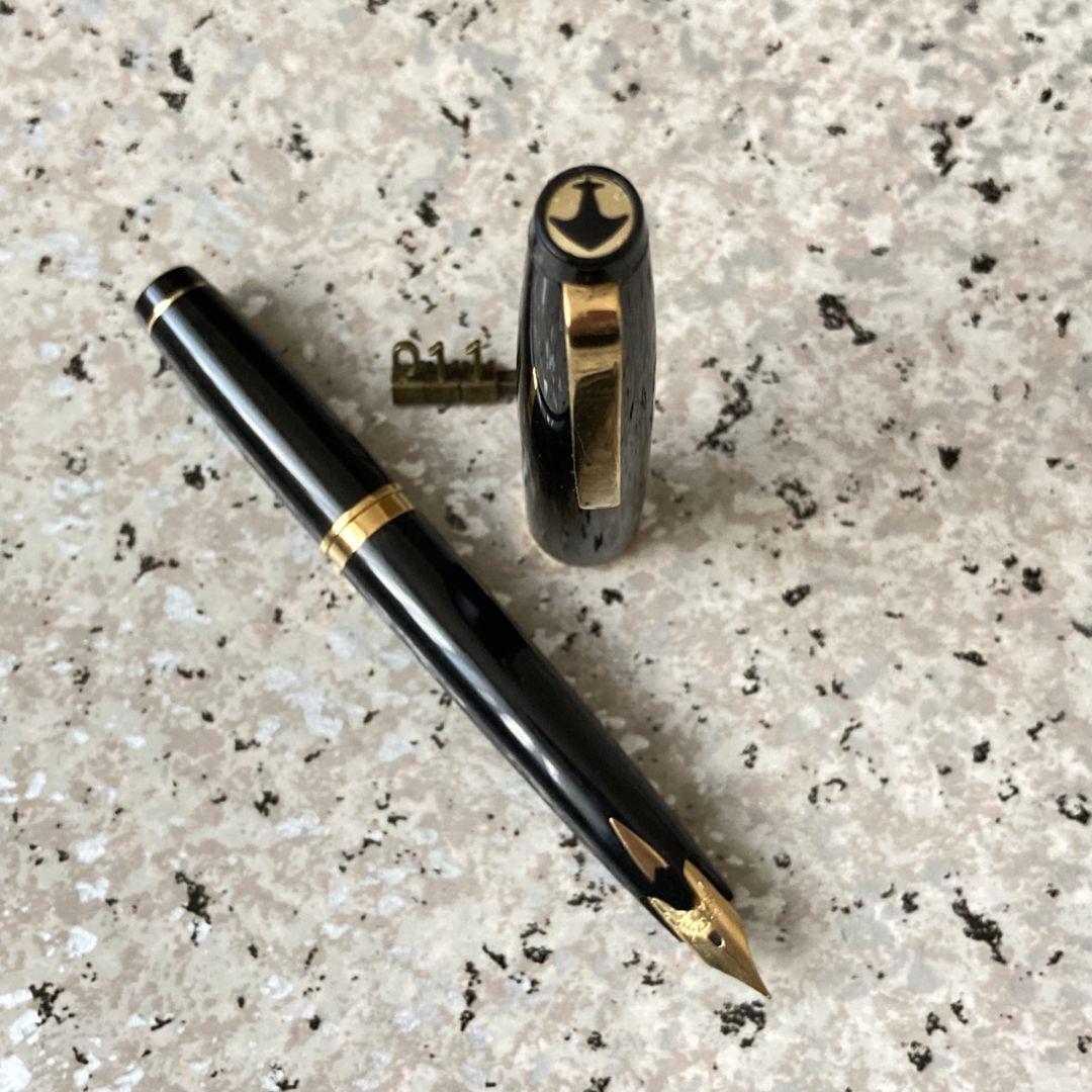 #011 オーバーホール済み 万年筆 SAILOR ショート象嵌 23k