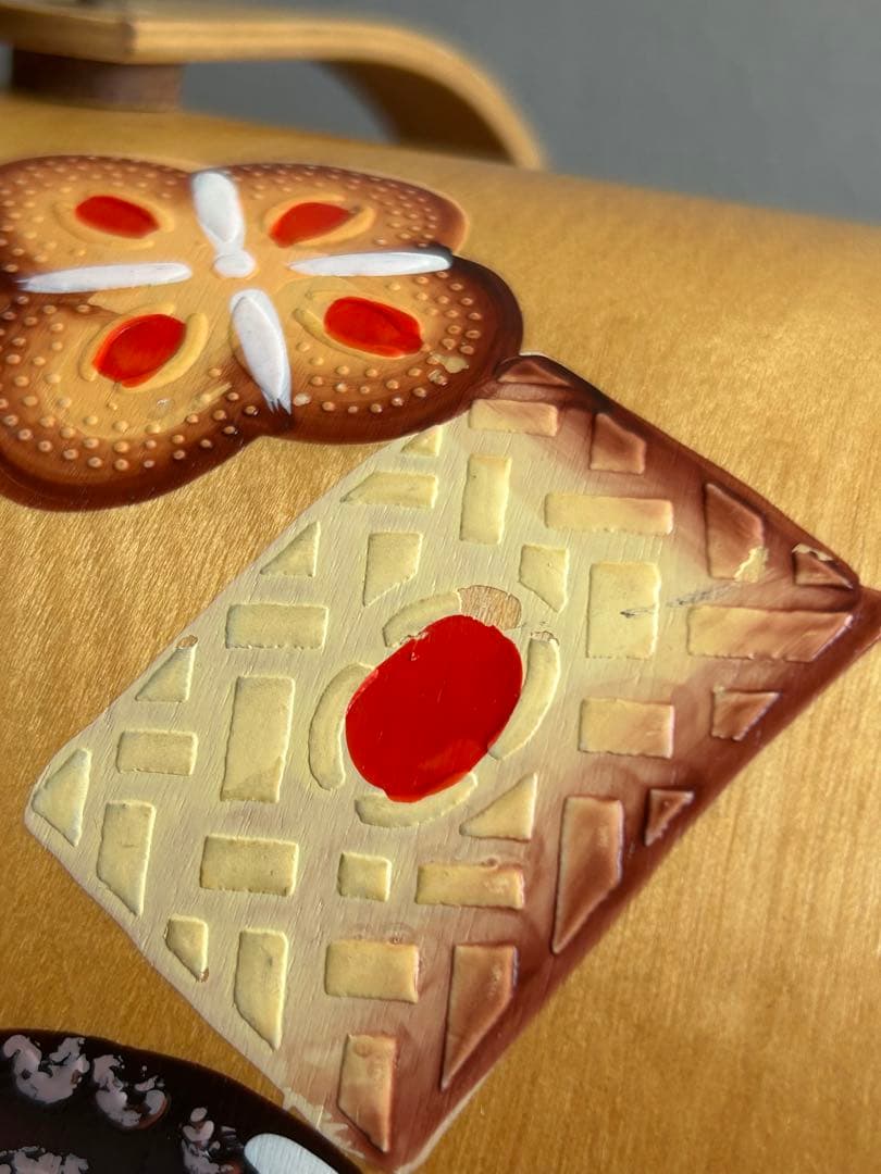 ヴィンテージ　木製クッキージャー　ビスケット　アンティーク　古道具　USA