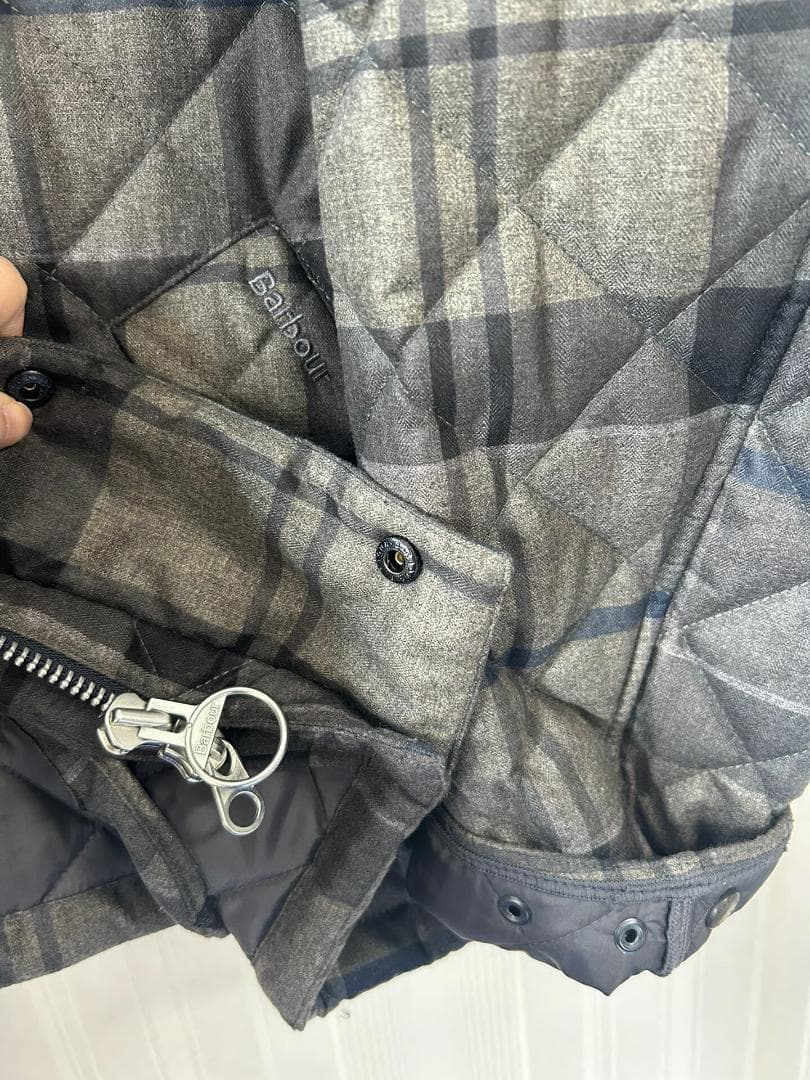 BARBOUR バブアー キルティングジャケット タータンチェック サイズM