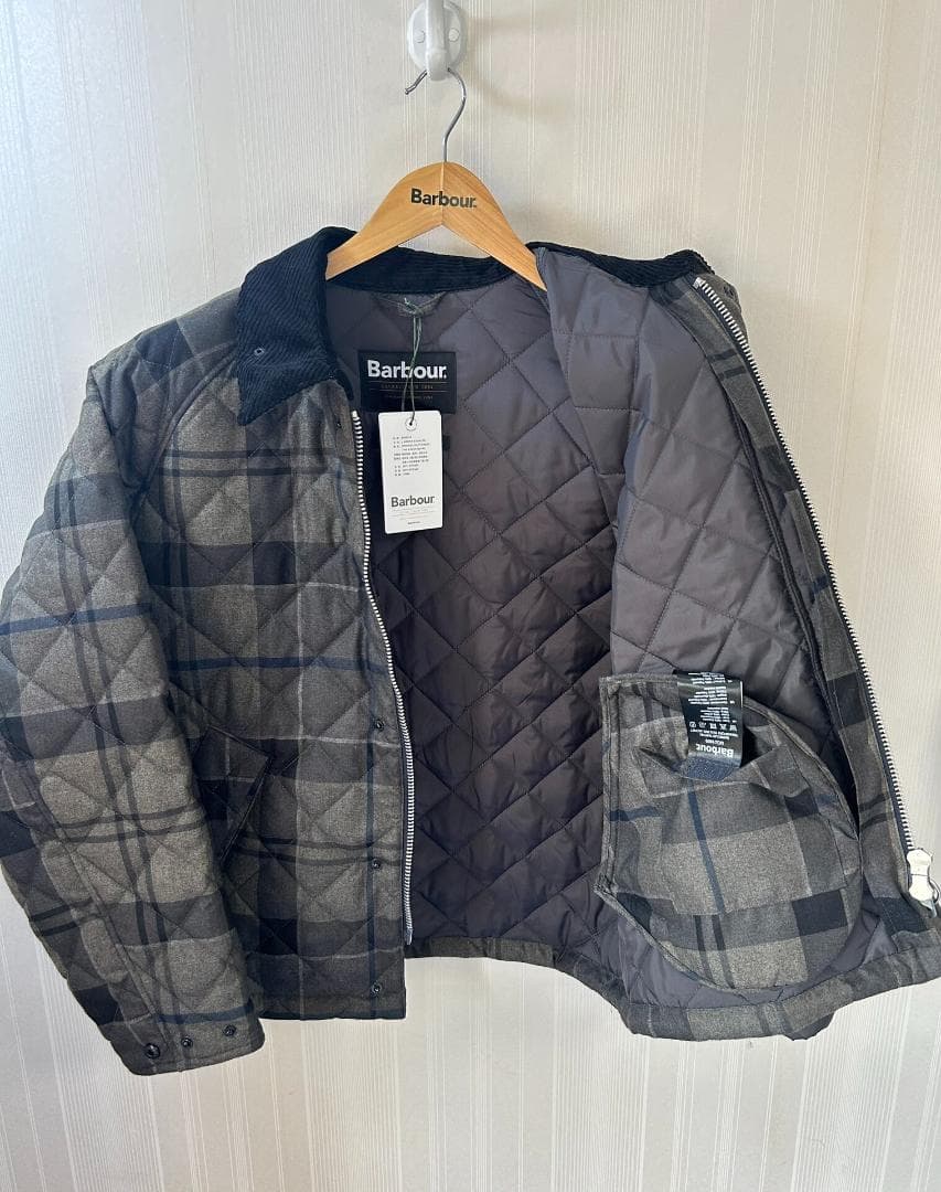 BARBOUR バブアー キルティングジャケット タータンチェック サイズM