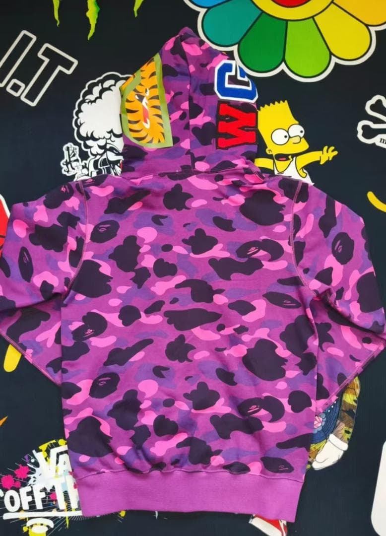 BAPE ADULTS フーディ ジップアップ シャークパーカー