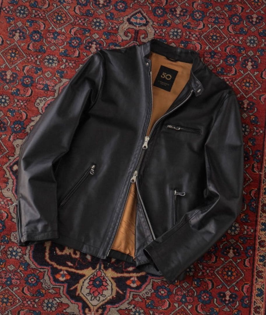CINQUANTA ライダースジャケット ホースハイドレザー サイズ48