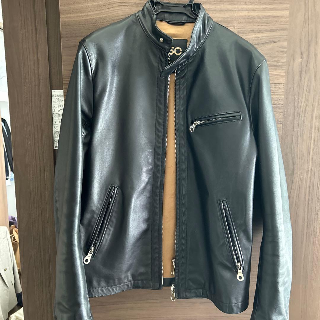 CINQUANTA ライダースジャケット ホースハイドレザー サイズ48