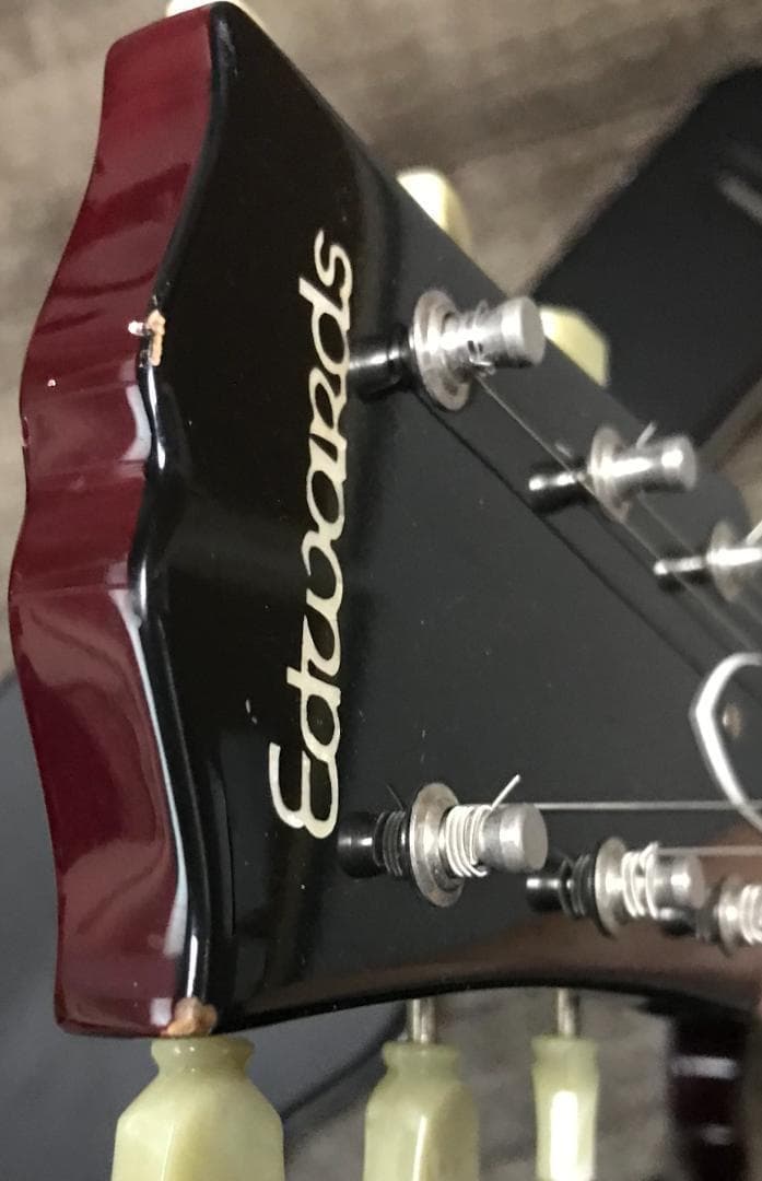 Edwards E-SG ギター (ハードケース付、送料込)