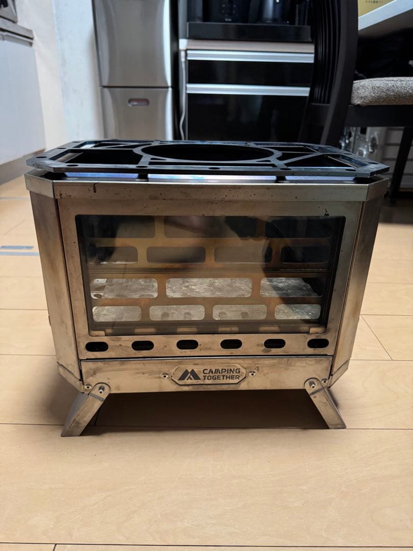 POMOLY x CAMPING TOGETHER焚き火台 ミョルニル チタン製