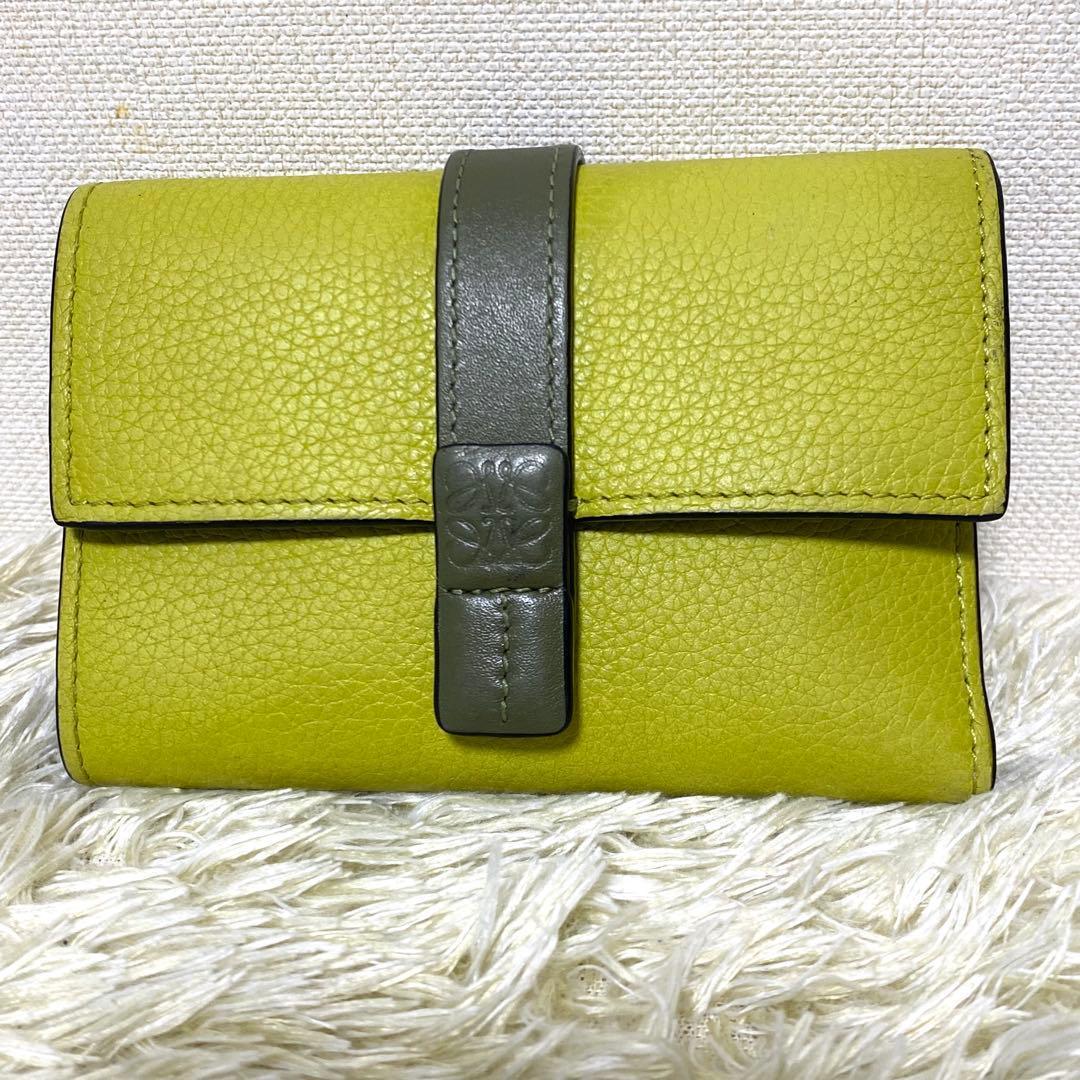美品✨ LOEWE ロエベ トライフォールド ウォレット 3つ折り財布