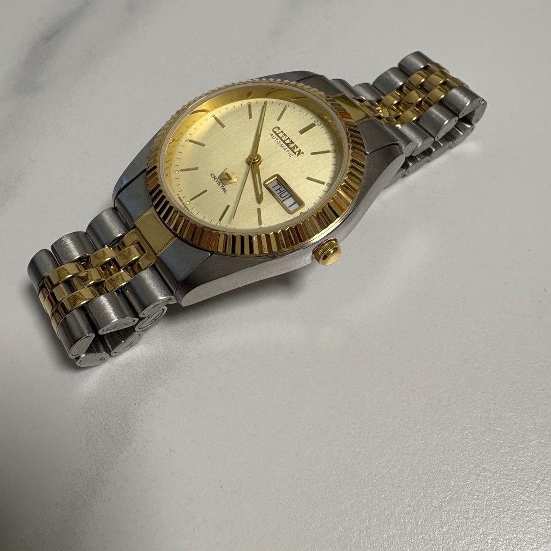 シチズン　クリスタル7 自動巻き　ゴールド