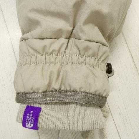 ザ ノースフェイス パープルレーベル ダウングローブ ミトン 手袋 S ストーン