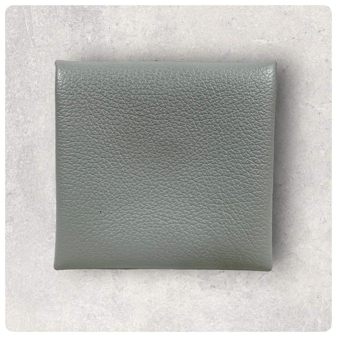 極美品✨HERMES エルメス バスティア 本革 ケース 小銭入れ グレー