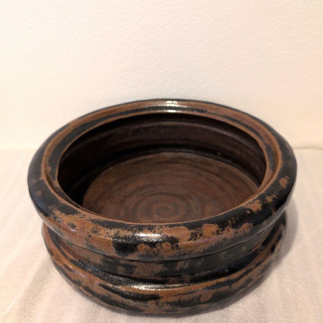 藤四郎 古瀬戸 平水指 胡桃印 時代箱