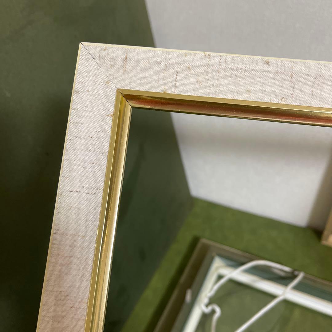 額縁　額　大型　水彩画　油彩　ガラス　木製F10サイズ？