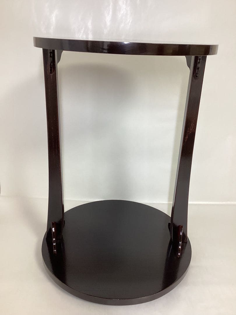 丸卓 溜塗 啄斎好 紙箱入 洗浄済 茶道具 古物品