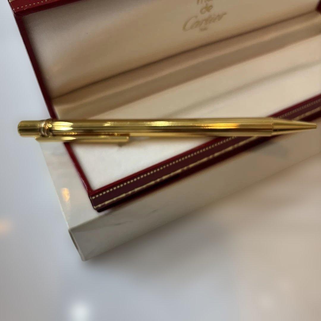 匿名発送　Cartier カルティエ トリニティ ツイスト式ボールペン ゴールド