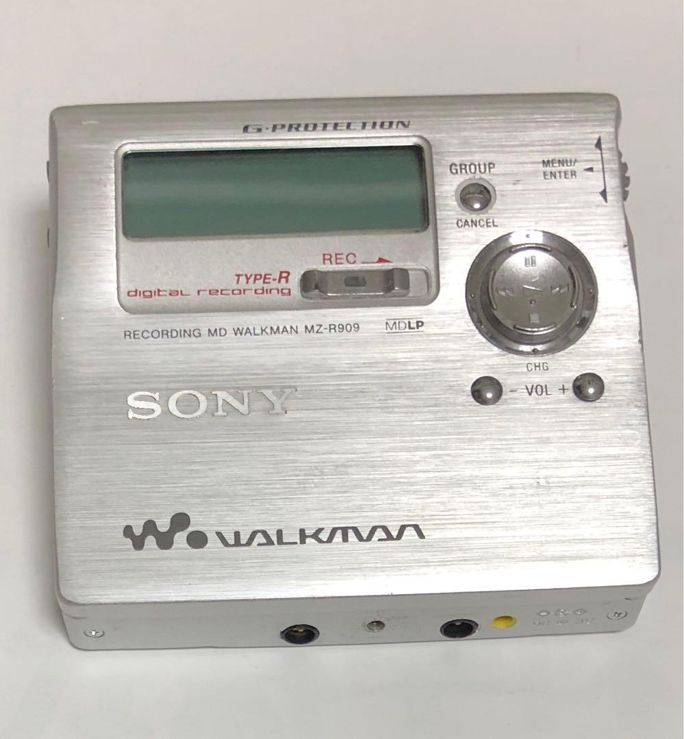 【ジャンク】SONY MDプレーヤー MZ-R909 ￼￼+ SONYマイク