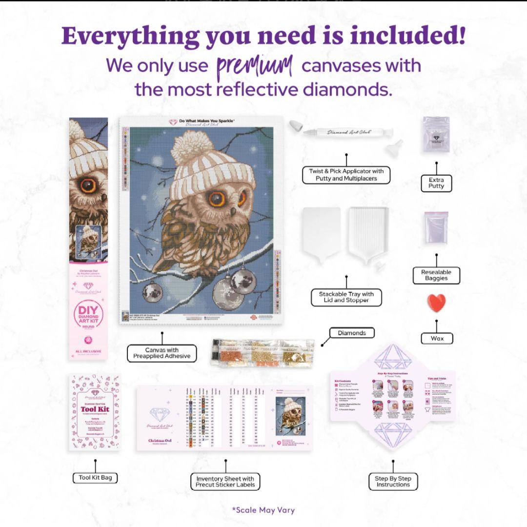 Diamondartclub　クリスマスフクロウ Christmasowl