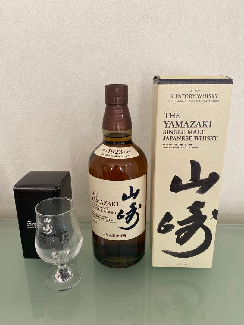 山崎 シングルモルトウイスキー & グラス