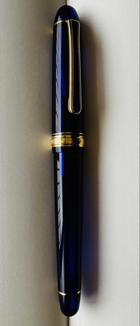 プラチナ万年筆 M 3776 センチュリー シャルトルブルーとパイロットインク