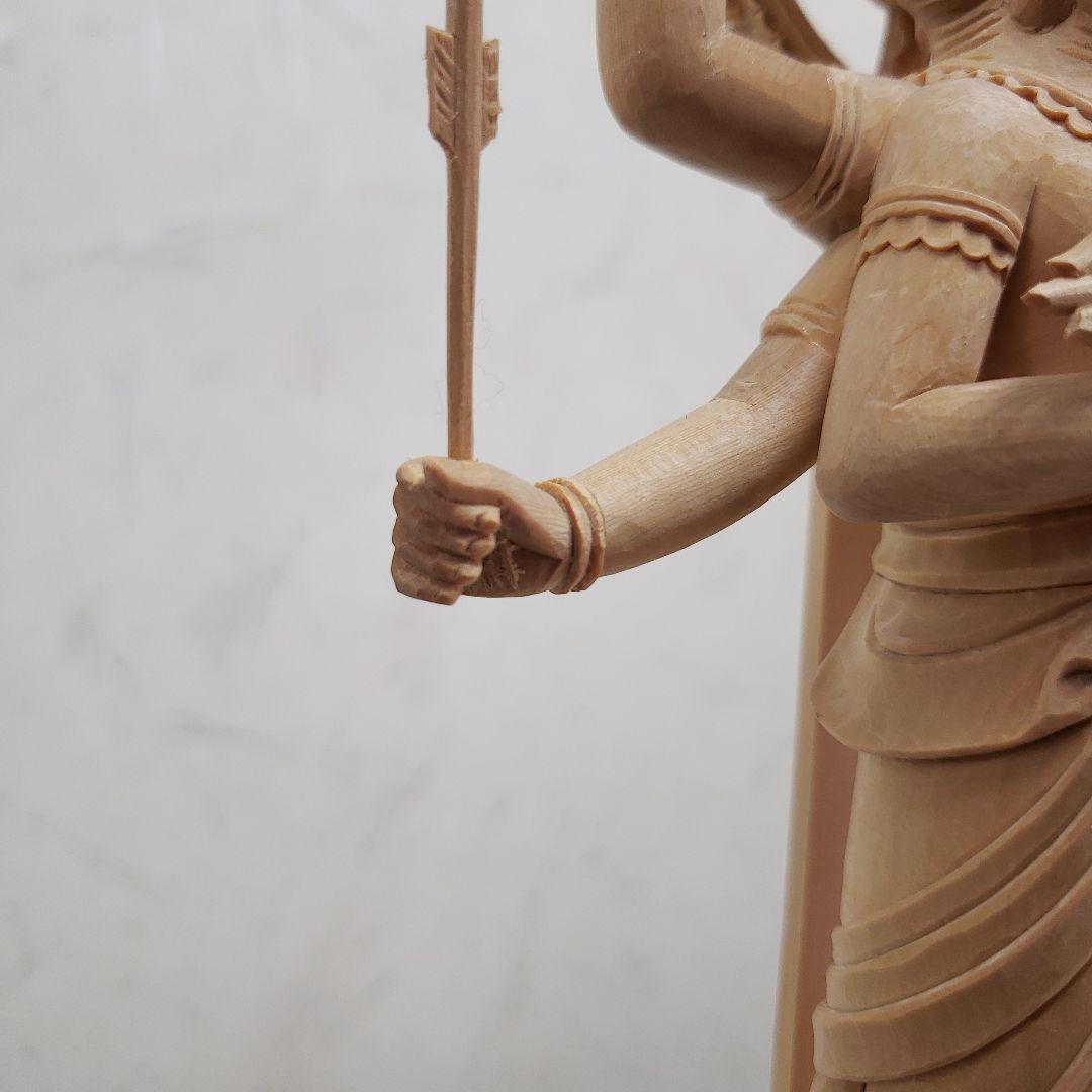 Ｂフライデー蔵出し特価仏像★ヒバ材 三宝荒神像6寸★全高 約35cm