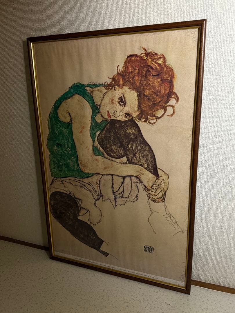 額縁 Egon Schiele vintage poster