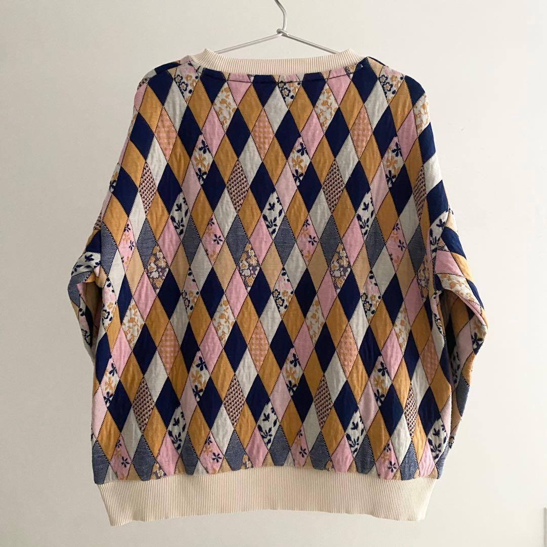 FISH & KIDS パッチワークトレーナー 8-9Y