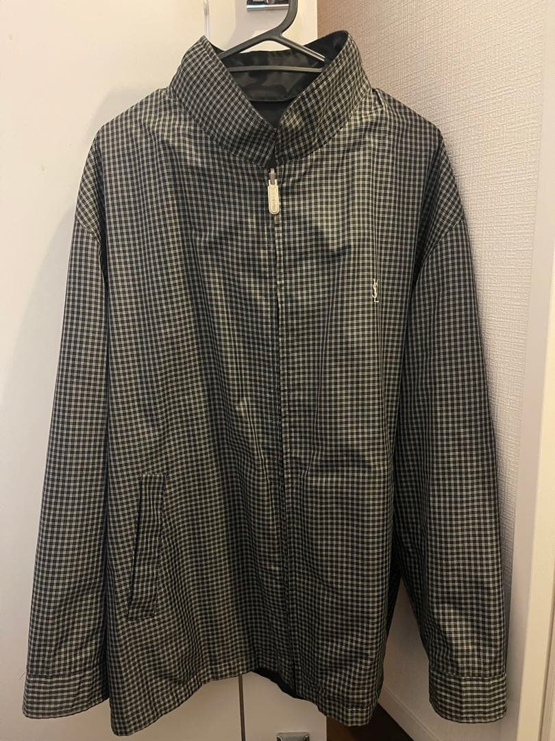 YSL ジャケット チェック柄　リバーシブル　メンズ　レディース