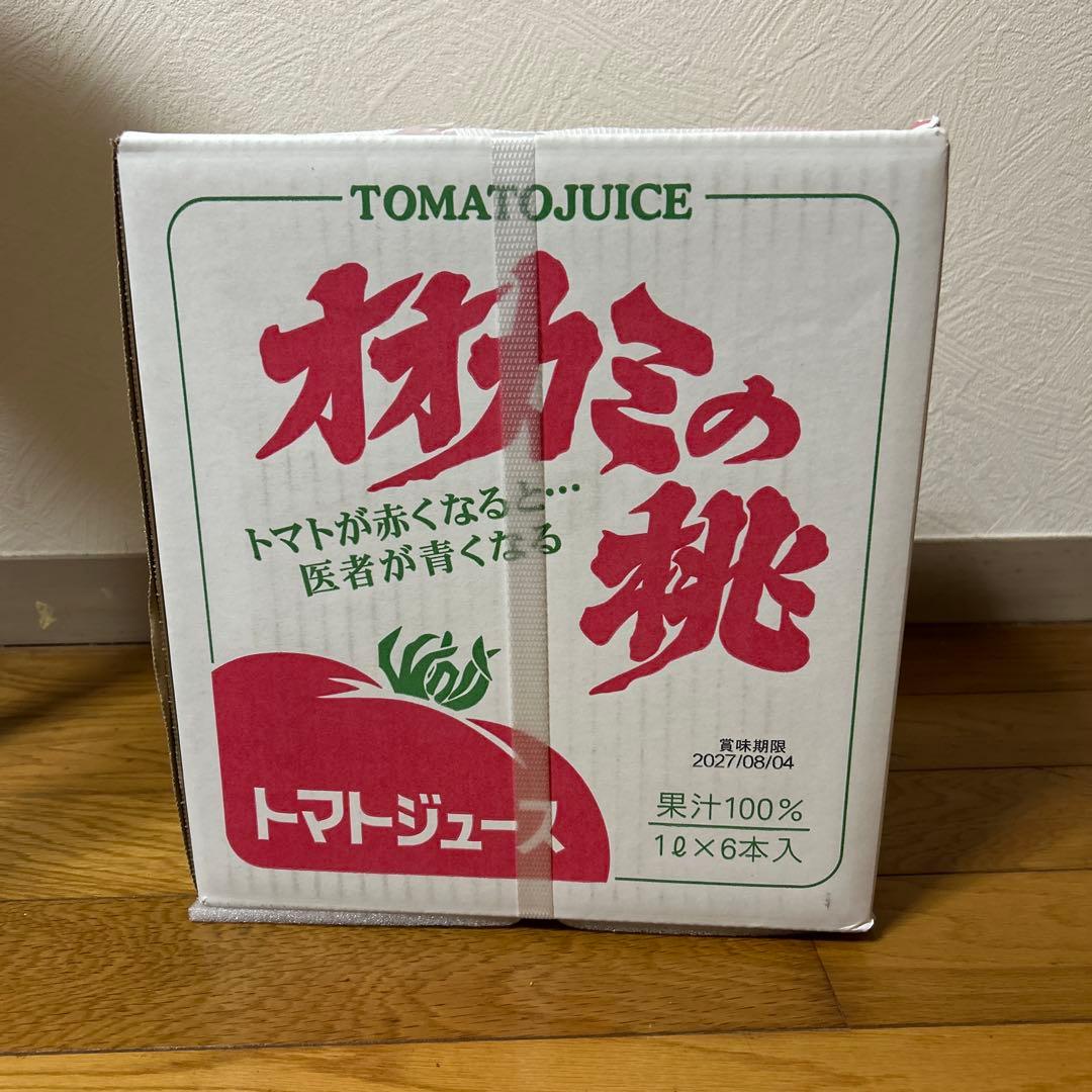 オオカミの桃　トマトジュース 1L×6本入 果汁100%