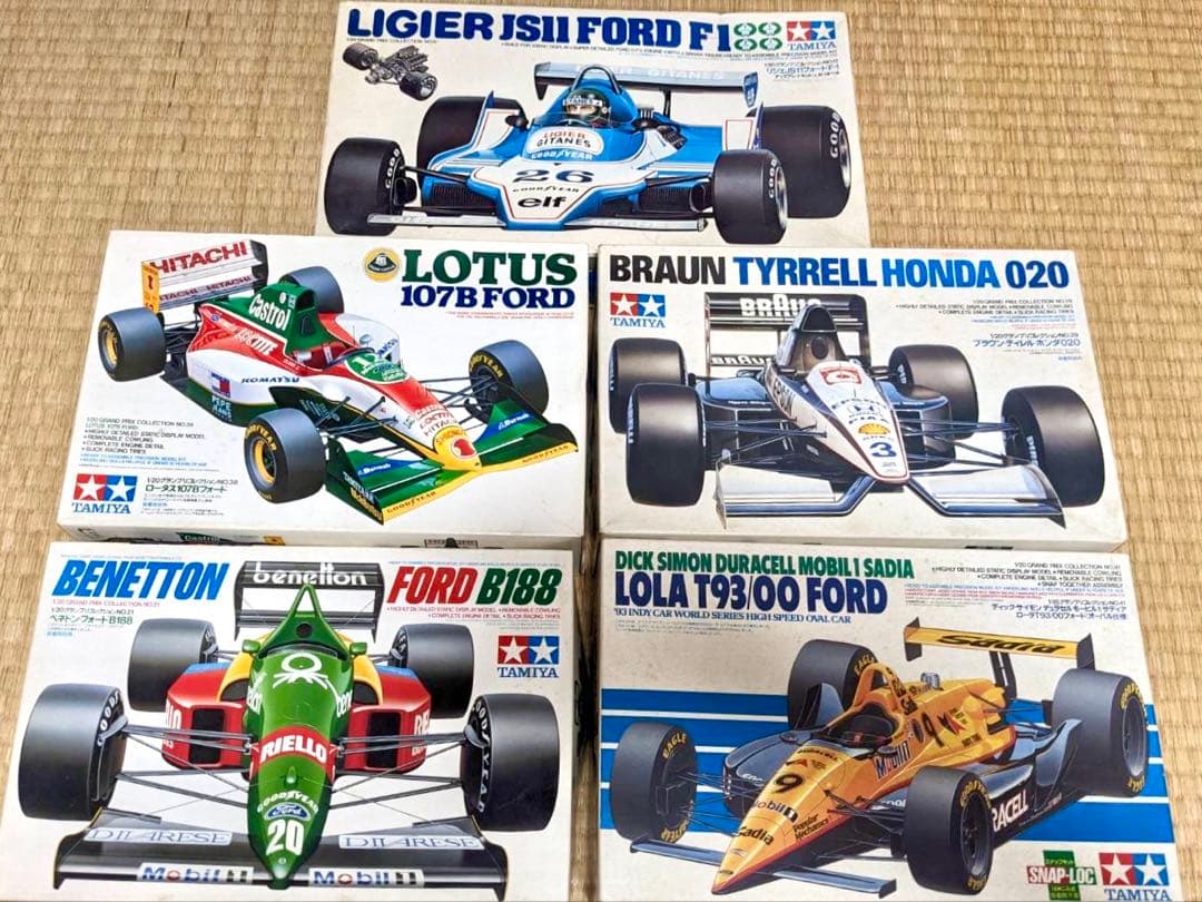 F1モデルキット 5台セット　タミヤプラモデル