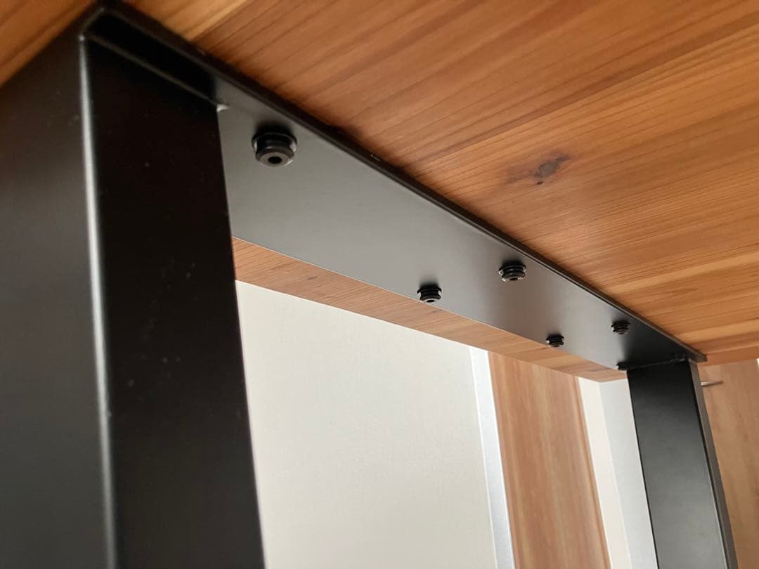 【KANADEMONO】THE TABLE 無垢 杉×Black Steel