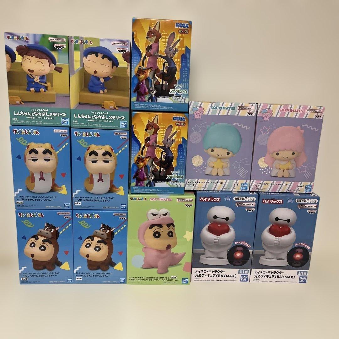 クレヨンしんちゃん　ズートピア2 サンリオ　ベイマックス　フィギュアまとめ売り