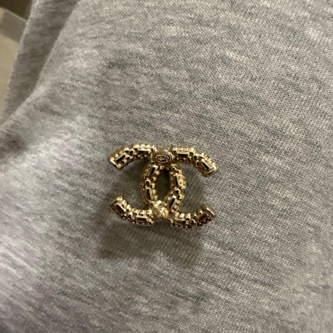 CHANEL ダブルCロゴ ブローチ ゴールド