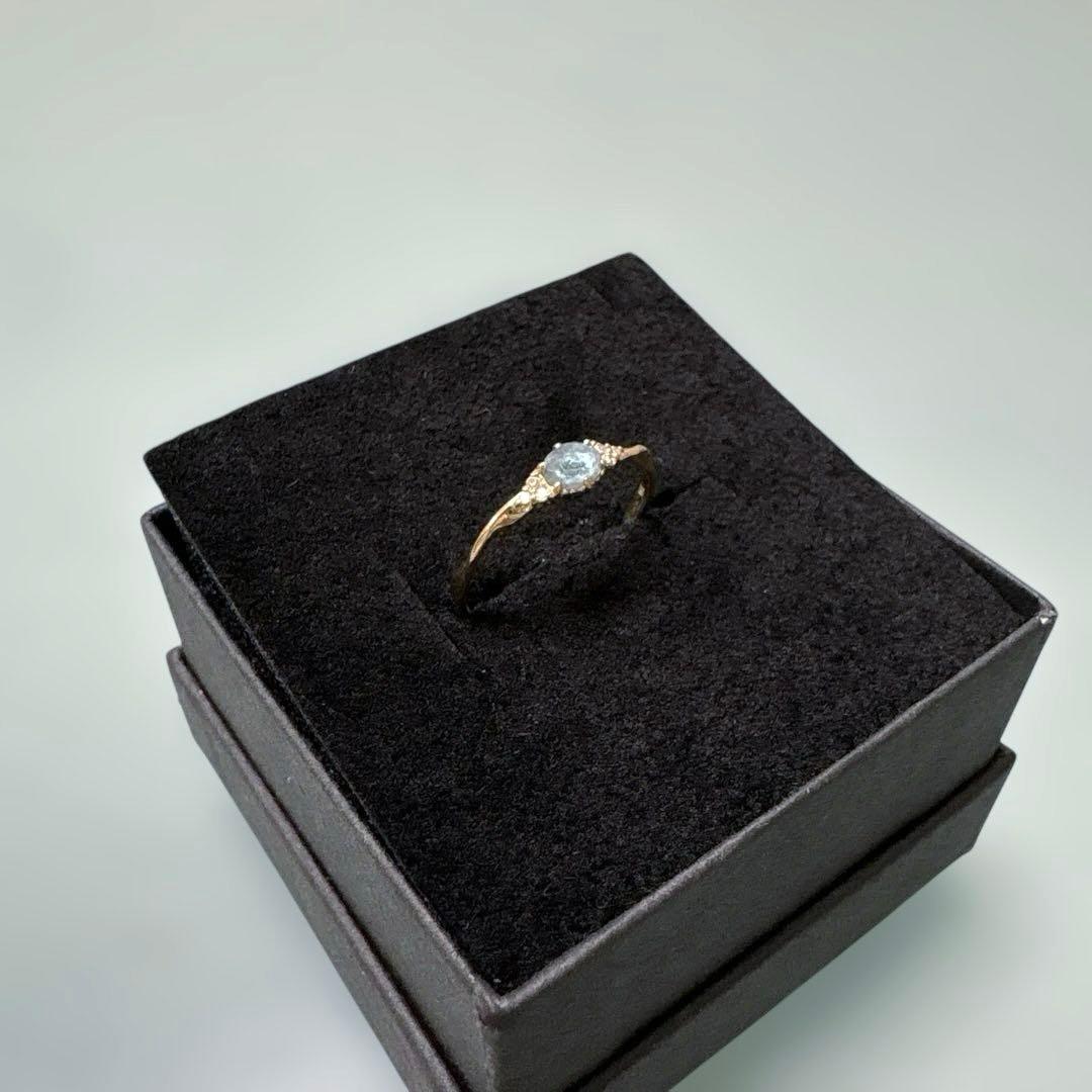 NOIR DE POUPEE K10 ロンドンブルートパーズ リング　#11