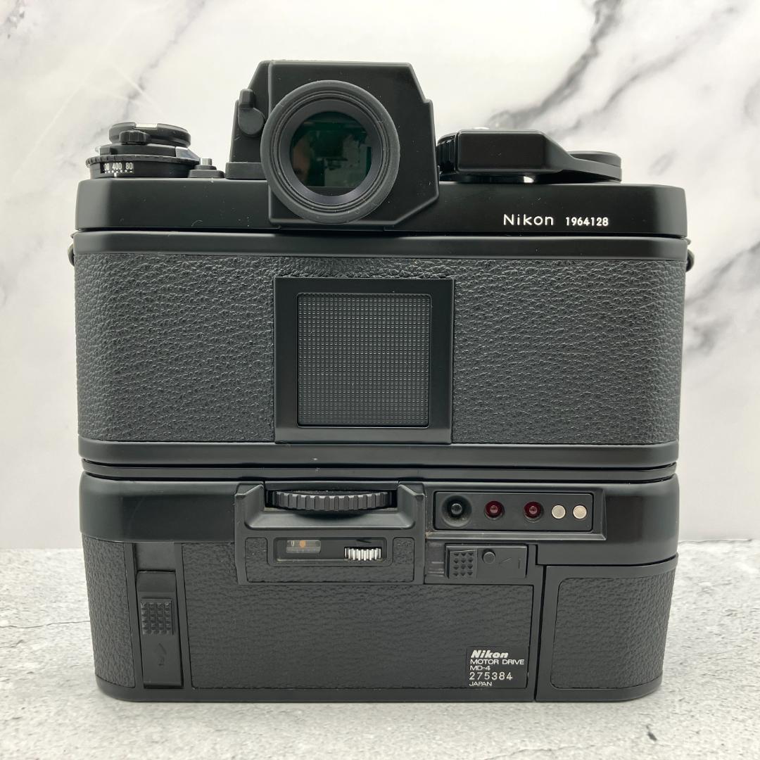 美品 Nikon F3 HP + MD-4 フィルムカメラ 外箱 動作確認済
