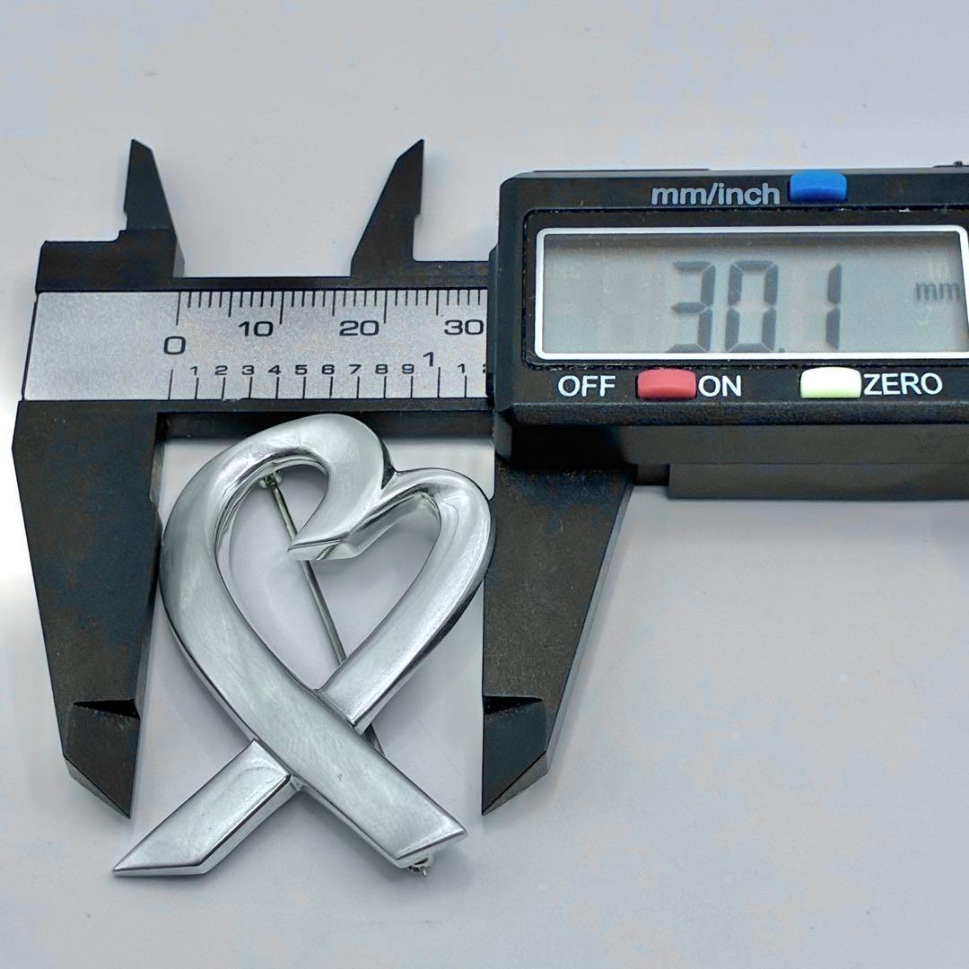 【保存袋付き】ティファニー　ラビングハート　ブローチ　ラージサイズ　925　美品